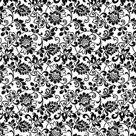 Black White Damask Fablon Self Adhesive Film Arts Crafts 2 m X 45 cm Vinyl (1/4)