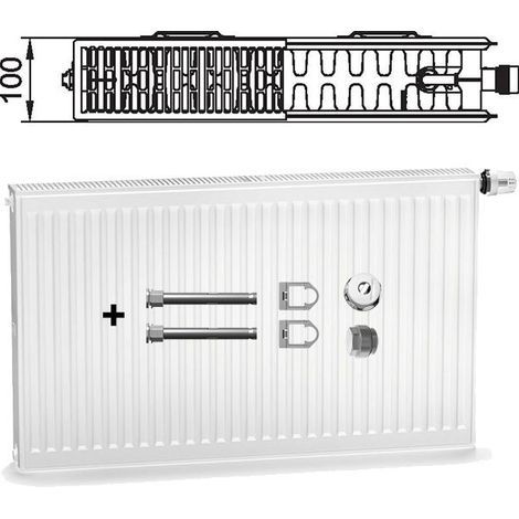 Kermi Therm X2 Profil Ventilheizkörper Typ 22 300x600mm Ventilposition rechts FTV220300601R1K (1/5)