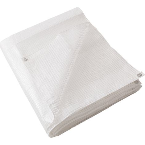 C TELO OCCHIELLATO PE 3 X 6M 160GR BIANCO RETINATO- 1,0 pz