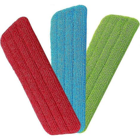 Housse de nettoyage de rechange AURA, lot de 3 balais de rechange en microfibre pour nettoyeur vapeur/balai pulvérisateur (1/5)