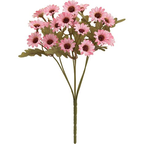 Bouquet De Marguerites Artificielles - Tiges Longues Flexibles - Pour Décoration Intérieure Extérieure Mariage Bureau Jardin - 1 Pièce (1/4)