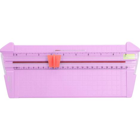 Coupe-papier pratique découpe précise positionnement facile mini portable violet lilas remplacement lame cutter (1/5)