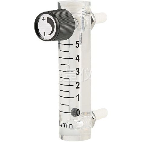 Débitmètre 0-5LPM, Capteurs Débitmètres d'air de régulateur de gaz avec vanne de régulation pour oxygène/air/gaz-DELKEVIC