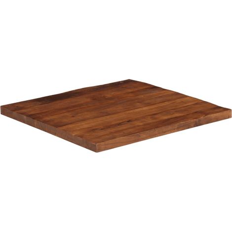 vidaXL Piano Tavolo 80x80x2,5 cm Quadrato Legno Massello di Recupero (1/5)
