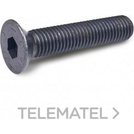 tornillo rosca metal allen din 7991 negro metrica m-4 largo 16mm (caja 1000)