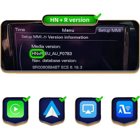 Modulo wireless Android Auto CarPlay, connettività Bluetooth, supporto navigazione, T3 HNR (1/2)