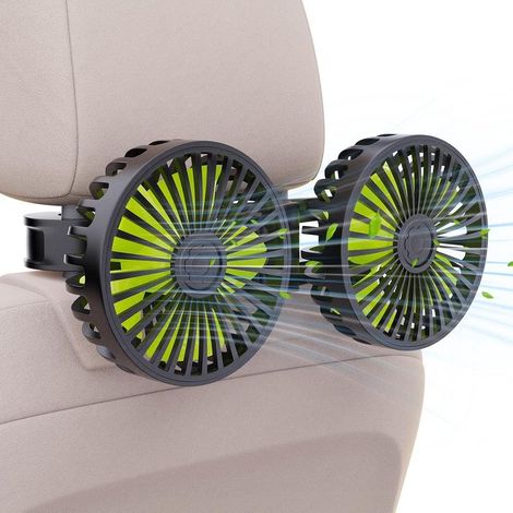 Ventilateur rotatif à 360° pour appuie-tête arrière de voiture (1/5)