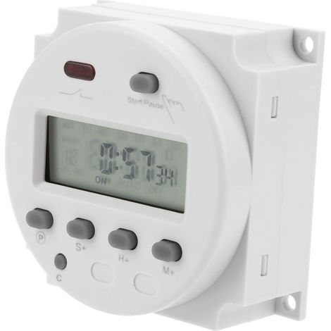 Minuteur électronique numérique LCD CN102A, interrupteur de contrôle du temps de compte à rebours (220 V) (1/5)