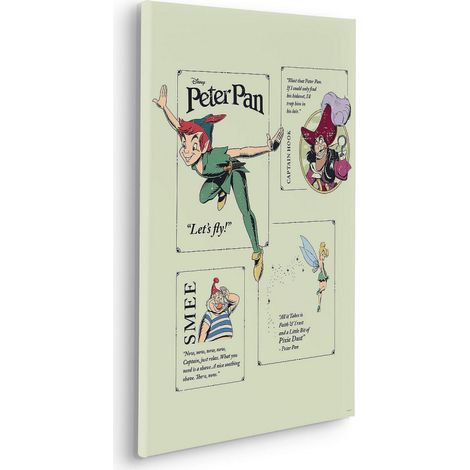 Tableau intissé Peter Pan - Let´s Fly (1/4)