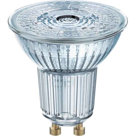 Osram – Ampoule LED dichroïque GU10 4.3W 3000K – Ouverture 36º – Efficacité A+ – Durée de vie 25000h – 100000 cycles d'allumage - PAR16 (1/5)