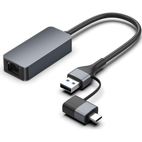2500-Mbit/s-Netzwerkkarte USB-C Typ-C Ethernet auf RJ45 Kabeladapter CA--