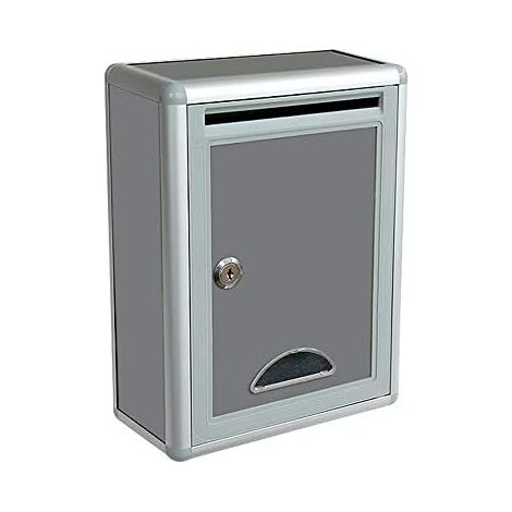 Suggestion Box, Aluminum Alloy Hanging Mailbox Aluminum Alloy Donation Box with Lock (1/5)