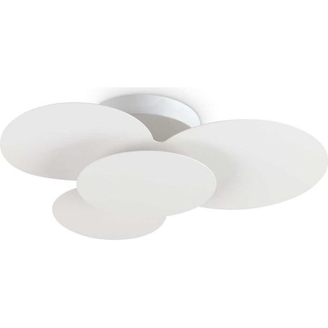 Ideal Lux CLOUD Plafonnier décoratif Circles Blanc 52cm 3000K (1/5)