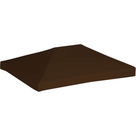 Copertura Superiore per Gazebo 310 g/m² 3x4 m Marrone vidaXL