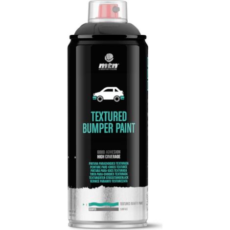 Pintura en Spray MTN PRO PARACHOQUES NEGRO TEXTURADO 400ML (1/3)