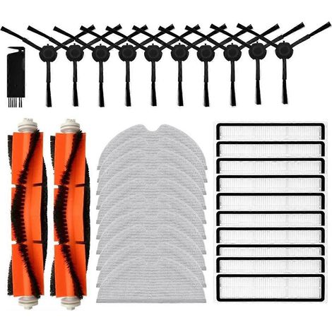 Pour D9, D9 Max, Bot L10 Pro, Trouver LDS Finder - Pièces détachées : Brosse principale, Filtre HEPA, Chiffon de rechange (1/4)