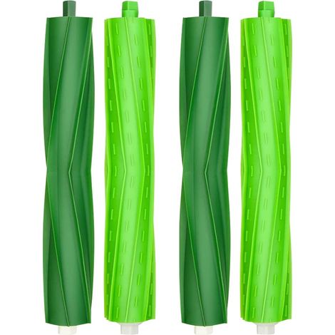 4 Pièces Brosses en Caoutchouc pour Roomba i3 i3+ i4 i4+ i6 i6+ i7 i7+ i8 i8+ E Series e5 e6 Robot Aspirateur Rouleau de Rechange (1/5)