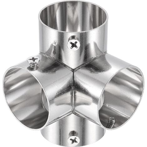 1 raccord de tuyau transversal à 4 voies à 90 degrés, convient pour tuyau OD de 32 mm en acier inoxydable, connecteur de chaîne (1/5)