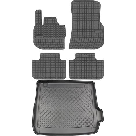 BMW X4 G02 SUV da aprile 2018 SET - tappetini in gomma per auto + tappetino per bagagliaio (1/5)