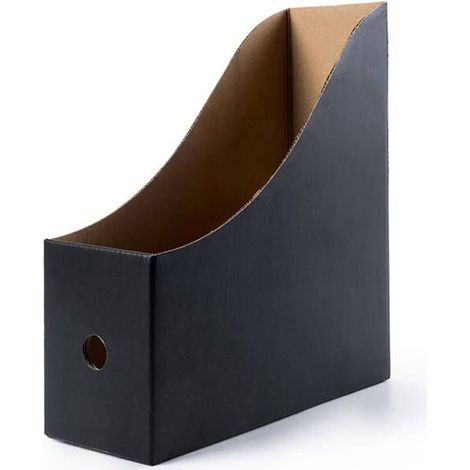 Porte-revues en plastique, organiseur de bureau, étagères en carton, boîte à documents robuste, bac à livres vertical, présentoir pour l'école, la maison, la salle de classe ou le bureau. (1/5)