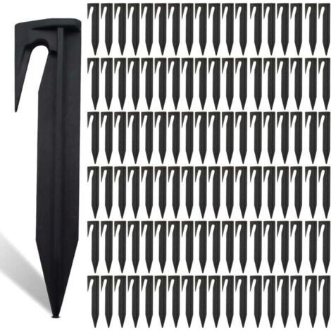 Set of 200 Fixing Stakes for Boundary Cables, Robot Lawn Mower Wire Stake, Accessories for Robot Lawn Mowers, Hook for Robot Lawn Mower, Boundary Cable (1/4)