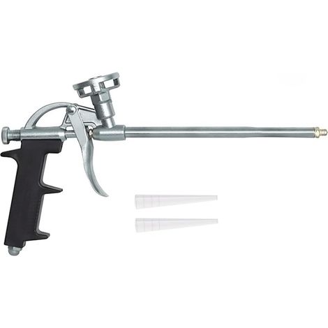 Pistolet à Mousse Polyuréthane Professionnel, Applicateur Métallique Poignée Noire (1/5)