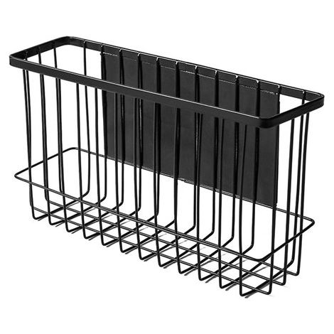 Cesta de almacenamiento magnética: ideal para guardar cosas en el lavadero，la cocina y el frigorífico，se adhiere a superficies magnéticas (1/5)