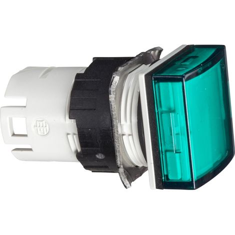 Harmony ZB6 tête carrée pour voyant diam. 16mm cabochon lisse vert SCHNEIDER ZB6CV3 (1/2)