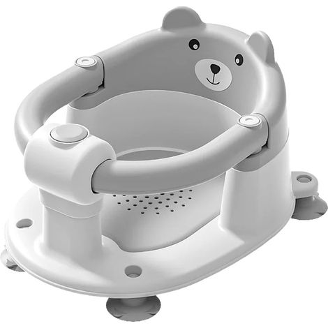 Siège de bain pour bébé, design antidérapant, portable et ergonomique, Ours (1/2)