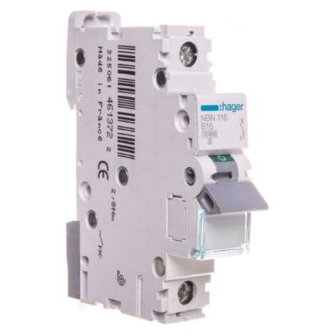 Disjoncteur 1P B 16A 10kA AC NBN116