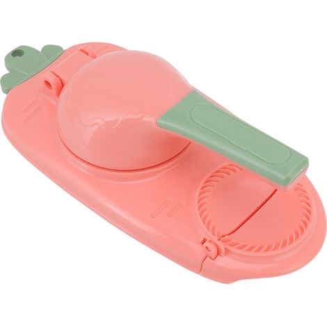 2-in-1 Ravioli-Maschine, einfach zu bedienen und schnell zu formen, für Zuhause und Restaurants (rosa). (1/5)