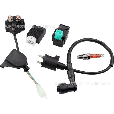 Off-road motorcycle ATV beach buggy 50-110cc relay high voltage coil igniter spark plug half-wave rectifier (1/5)
