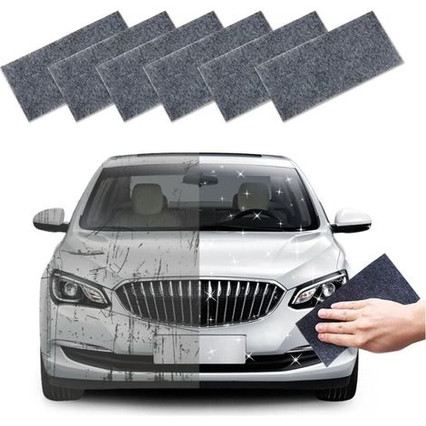 ZVD-Nano Sparkle Cloth - Lot de 6 Chiffons Anti-Rayures pour Voiture, réparation Efficace des éraflures, Compatible avec Toutes Les Couleurs, réutilisable, Polish Entretien Polissage l’Entretien (1/4)