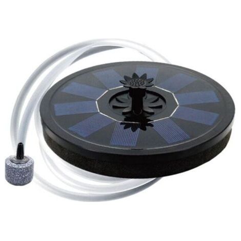 Pompe À Oxygène Solaire Pour Étang Avec Tube À Air Flottant Et Bulles De Pierre, Fontaine Aérateur Pour Aquarium
