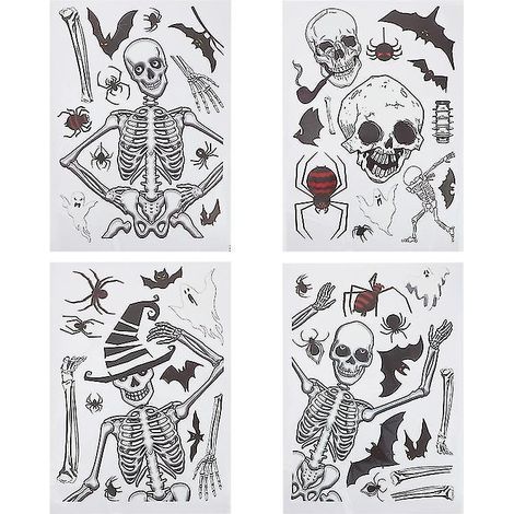 4 Stück Fensteraufkleber für Halloween-Dekorationen (1/3)
