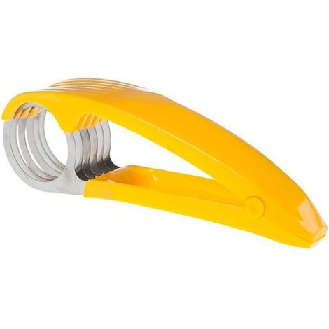 Trancheuse à banane Gadgets de cuisine Lame en acier inoxydable Trancheuse à banane Concombre Jambon Tous disponibles (1/4)