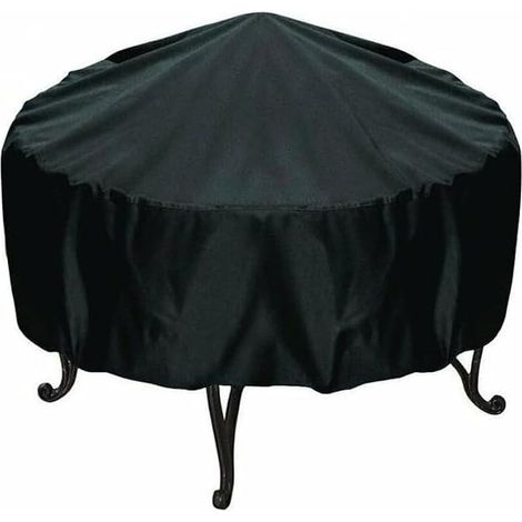 Housse de barbecue ronde, housse de table de bol d'extérieur, housse de brasero ronde, housse de brasero portable et étanche, housse de brasero ronde pour foyer de jardin (120 x 20 cm) (1/5)