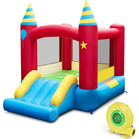Inflatable Bounce Castle Blowup Jumping House Portable Bouncer with 480W Blower