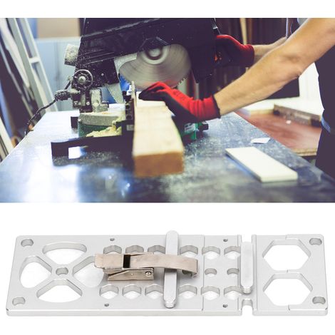 butée de rail de guidage pour scie circulaire, limiteur, pince de rail de guidage pour scie sur table (1/5)