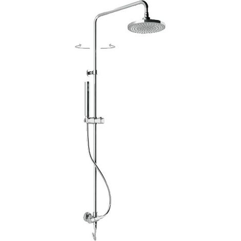 Colonna Doccia Tonda + Soffione 200 ABS