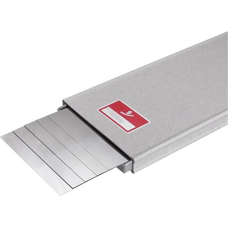 Hasberg Jeu de feuilles calibrées, 5 pc. 100x500 mm, inoxydable, Epaisseur: 0,6 mm 5 pièces