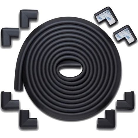 5 Meter selbstklebendes, doppelseitiges Schaumstoffklebeband zum Schutz von Tisch- und Kinderbettecken, Schwarz. (1/5)