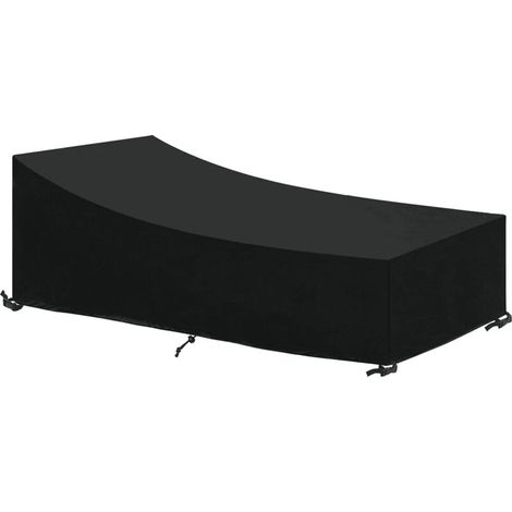 Copertura per mobili da giardino in tessuto Oxford 600D, copertura protettiva per mobili, copertura impermeabile per tavolo da giardino, telone protettivo con corda e fibbia di bloccaggio (200X165X80c (1/5)