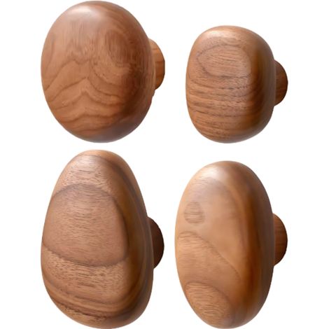 Wandhaken aus Massivholz (4 Stück)