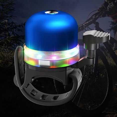Campanello per bicicletta, campanello per bicicletta per bambini, accessorio per bicicletta, supporto per manubrio, porta di ricarica USB-C, campanello multifunzionale per tour in bicicletta all'apert (1/5)