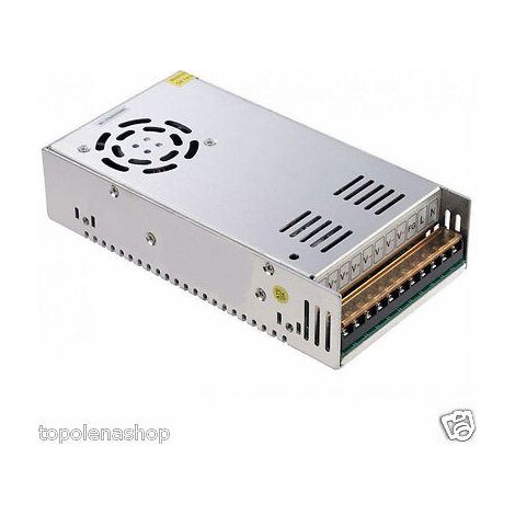 ALIMENTATORE TRASFORMATORE STABILIZZATO SWITCH TRIMMER 220V-12V 20A CON VENTOLA
