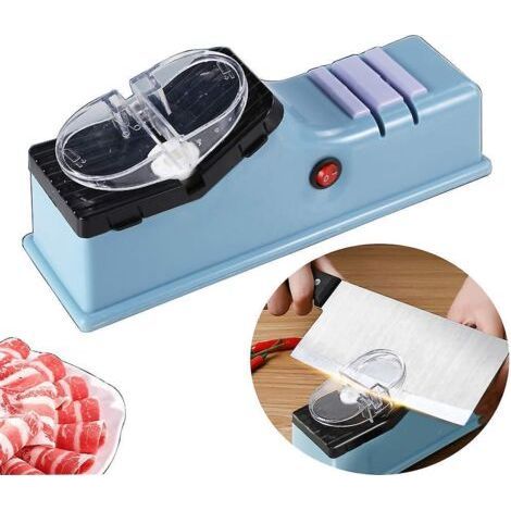 Knife Sharpener 4-in-1 Electric Multifunctional Sharpening Kit for Straight Knives and Scissors with Protective Cover 110v (Electric Version) (1/3)