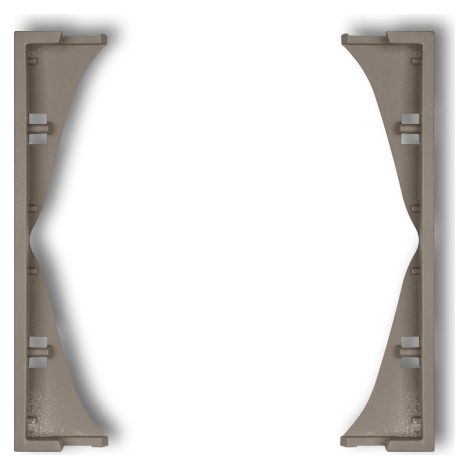 Cadre intermédiaire Karlik mini pour douilles doubles chocolat 49MRP-2