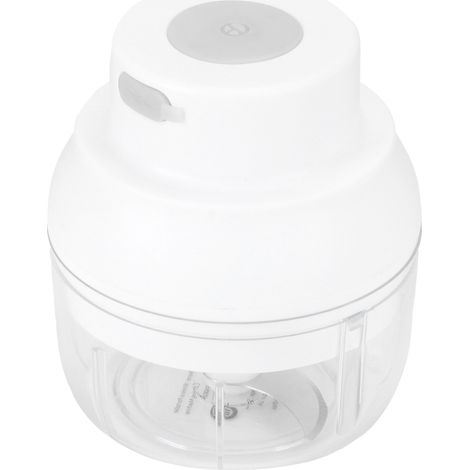 Mini Hachoir Électrique 100ml pour Ail et Légumes, Broyeur à USB, Accessoire de Cuisine Pratique Blanc