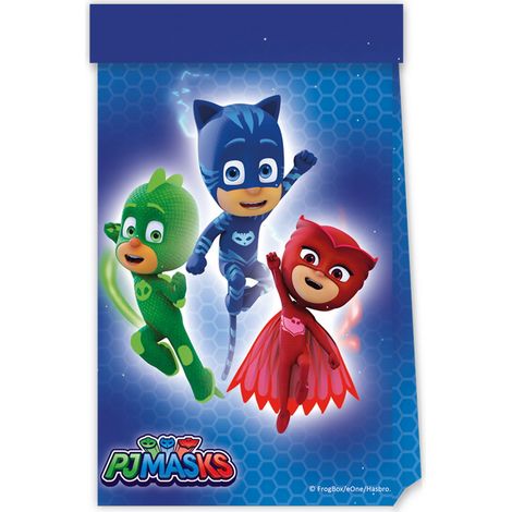 Sacchetti regalo di carta PJ Masks (4 pezzi)